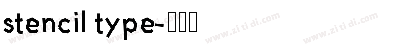 stencil type字体转换